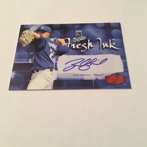 2006 Flair Showcase Zack Greinke Autograph Fresh Ink FI-ZG